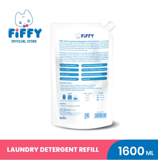 FIFFY MITES & BED BUGS CONTROL BABY LAUNDRY DETERGENT (1 BOTTLE + 2 REFILL PACK) DETERGEN PAKAIAN (FO26004) FIFFY MITES & BED BUGS CONTROL BABY LAUNDRY DETERGENT (1 BOTTLE + 2 REFILL PACK) DETERGEN PAKAIAN (FO26004)
