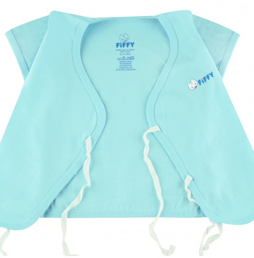 FIFFY NEWBORN SHORT SLEEVE SUIT + MITTENS & BOOTIES