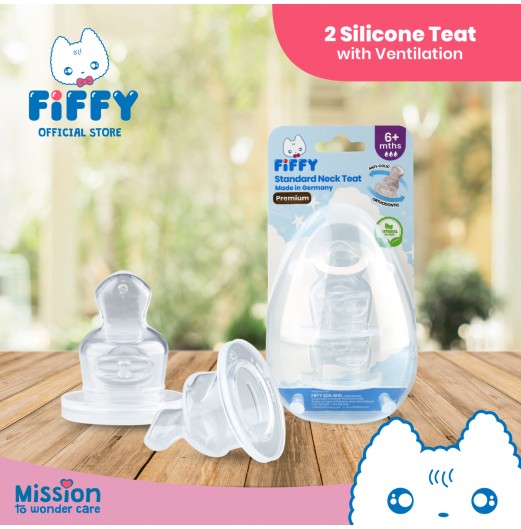 Teats & Nipples - FIFFY SILICONE TEATS WITH ANTI-COLIC VENT