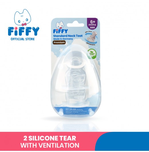 Teats & Nipples - FIFFY SILICONE TEATS WITH ANTI-COLIC VENT