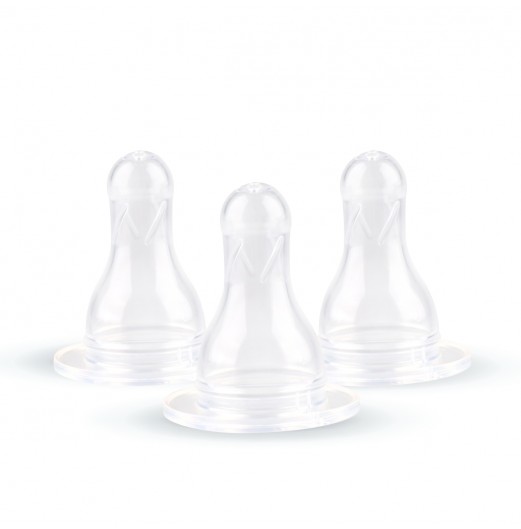 TEATS & NIPPLES - FIFFY SILICONE SHORT STANDARD TEATS 3PCS