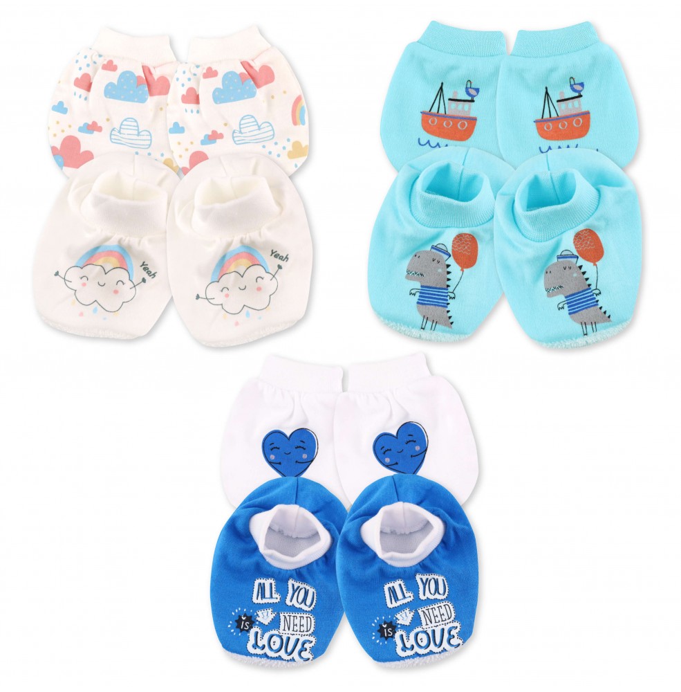 PROMOTION : FIFFY MITTEN & BOOTEES (1 PAIR)