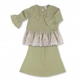FIFFY ADORABLE LACE MALAY DRESS