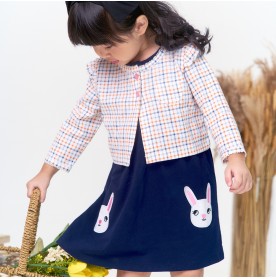 FIFFY ADORABLE RABBIT CARDIGAN DRESS