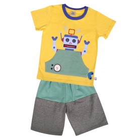FIFFY TIME ROBOT 3D EFFECT T-SHIRT SUIT