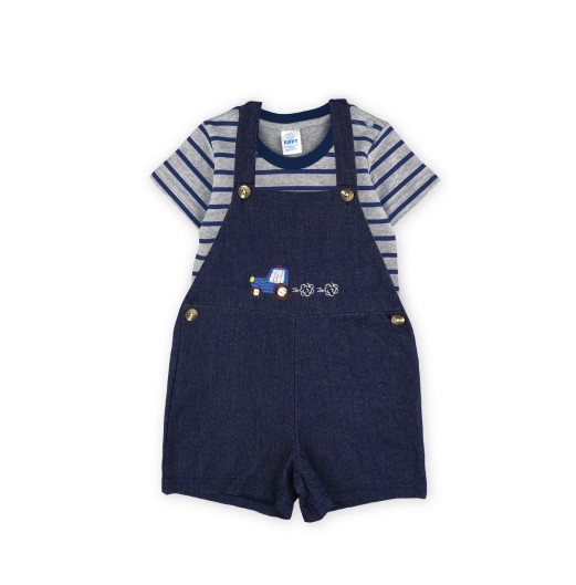 FIFFY STRIPE 2 IN1 T-SHIRT SUIT BAJU BAYI (2326011)