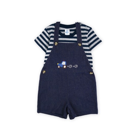 FIFFY STRIPE 2 IN1 T-SHIRT SUIT BAJU BAYI (2326011)