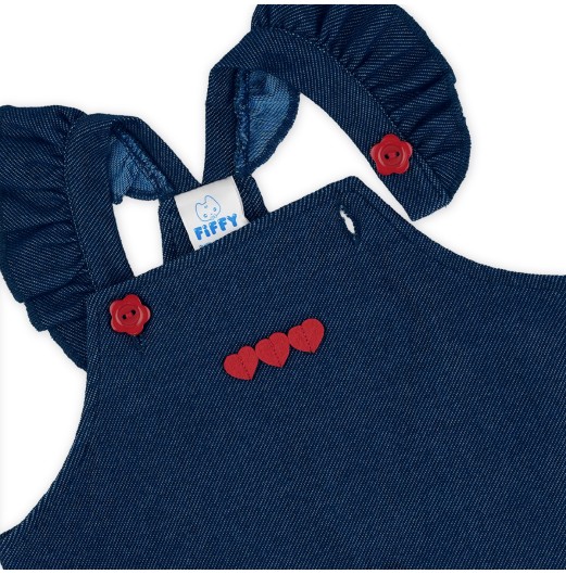 FIFFY HEART DENIM 2 IN1 DRESS BAJU BAYI (2326012) FIFFY HEART DENIM 2 IN1 DRESS BAJU BAYI (2326012)