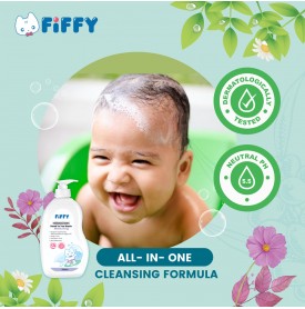 FIFFY MOISTURIZING BOTANICAL BABY HEAD TO TOE WASH (750ML BOTTLE / 600ML REFILL)