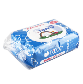 FIFFY BABY WIPES BLUE 100