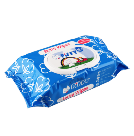 FIFFY BABY WIPES BLUE 100