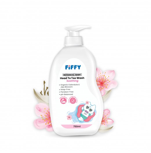 FIFFY BOTANICAL BABY HEAD TO TOE WASH (SOOTHING) 750ML