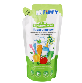 FIFFY BABY LIQUID CLEANSER REFILL PACK GREEN TEA FLAVOR (600ML) -2539