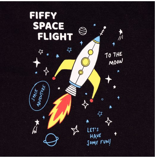 FIFFY SPACE SERIES FLIGHT LONG SLEEVE + LONG PANT BOY SUIT