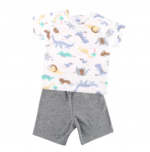 FIFFY EXTINCT ANIMALS T-SHIRT SUIT