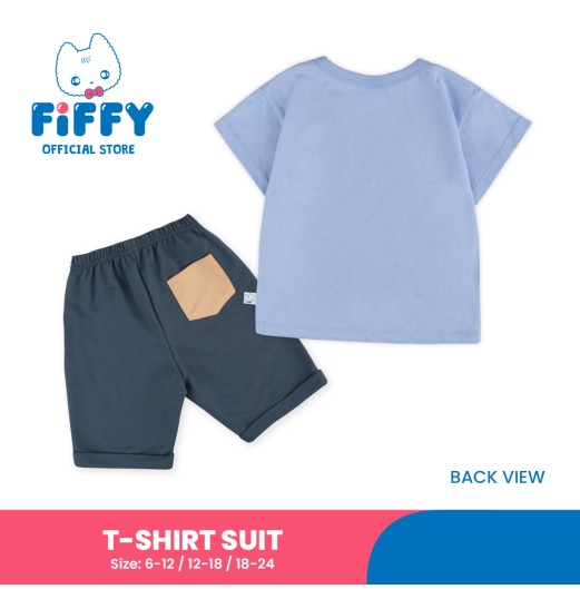 FIFFY LION PATCH T-SHIRT SUIT BAJU BAYI (3226005)