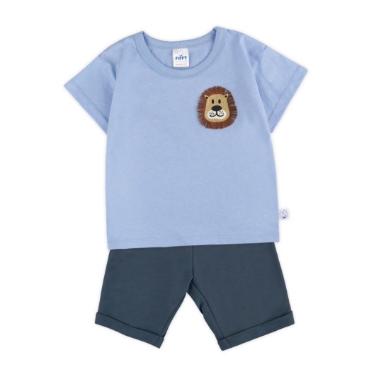 FIFFY LION PATCH T-SHIRT SUIT BAJU BAYI (3226005)