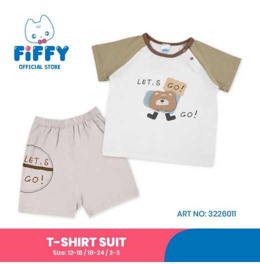FIFFY LET'S GO BEAR T-SHIRT SUIT(3226011) FIFFY LET'S GO BEAR T-SHIRT SUIT(3226011)