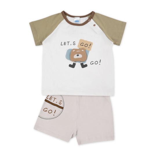FIFFY LET'S GO BEAR T-SHIRT SUIT(3226011) FIFFY LET'S GO BEAR T-SHIRT SUIT(3226011)