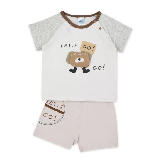 FIFFY LET'S GO BEAR T-SHIRT SUIT(3226011) FIFFY LET'S GO BEAR T-SHIRT SUIT(3226011)