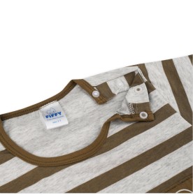 FIFFY STRIPE BEAR POCKET T-SHIRT SUIT BAJU BAYI (3226012)