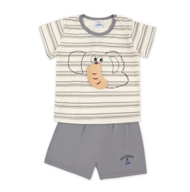 FIFFY STRIPE ELEPHANT T-SHIRT SUIT BAJU BAYI (3226013)