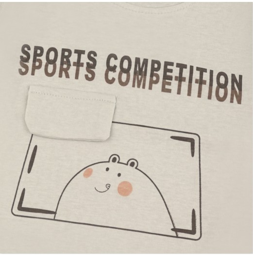 FIFFY SPORTS BEAR T-SHIRT SUIT BAJU BAYI (3226014)