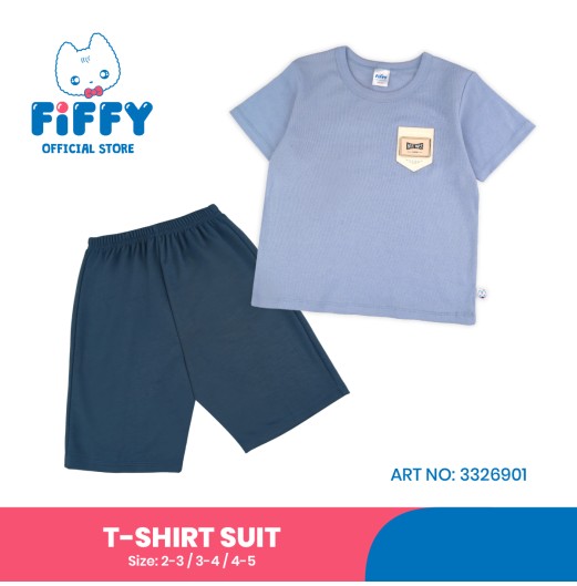 FIFFY BOY PLAIN POCKET T-SHIRT SUIT (3226901)