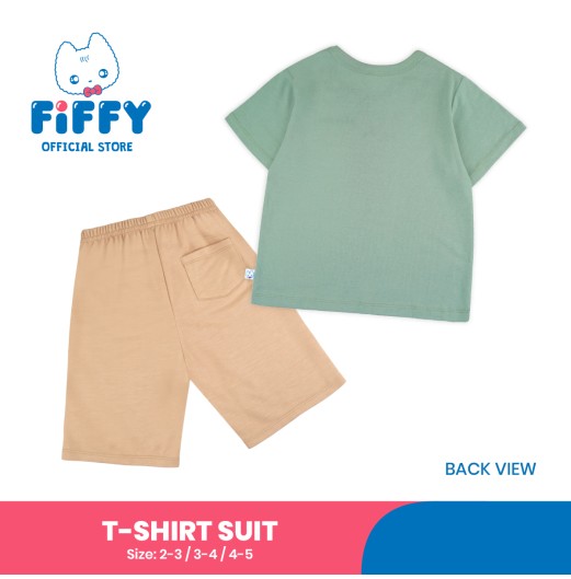 FIFFY BOY PLAIN POCKET T-SHIRT SUIT (3226901)