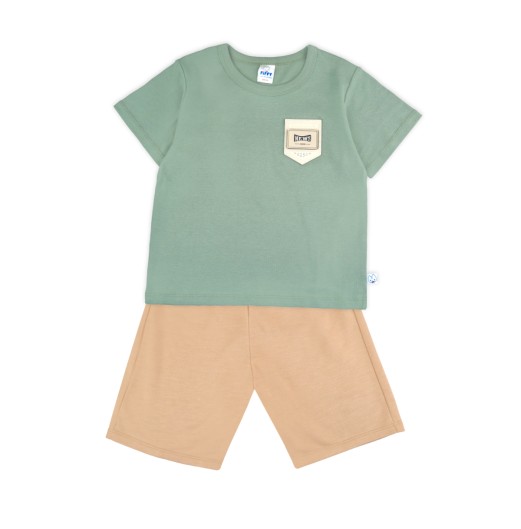 FIFFY BOY PLAIN POCKET T-SHIRT SUIT (3226901)
