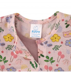 FIFFY PINK SWEET CARDIGAN DRESS SET