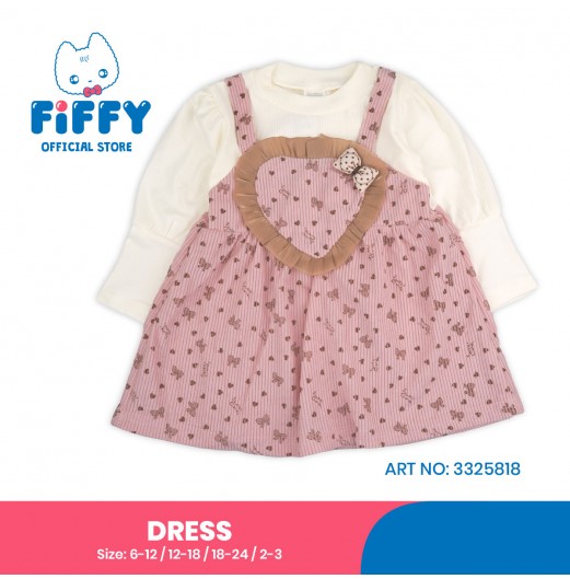 FIFFY SWEETHEART BOW BAJU BAYI DRESS (3325818)