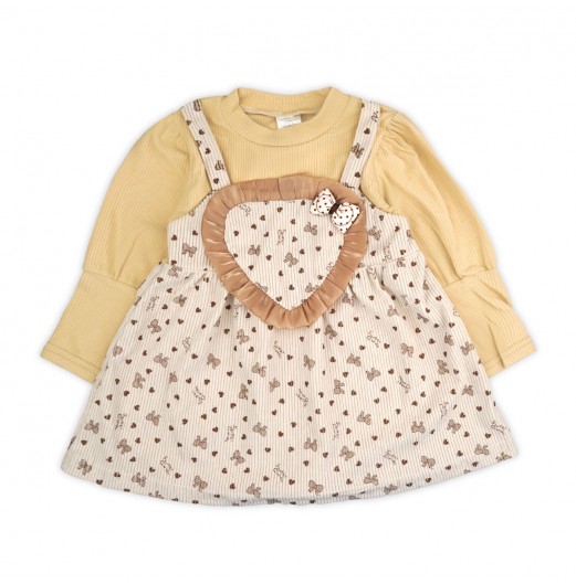 FIFFY SWEETHEART BOW BAJU BAYI DRESS (3325818)