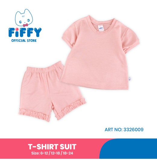 FIFFY BASIC RUFFLE T-SHIRT SUIT BAJU BAYI (3326009)