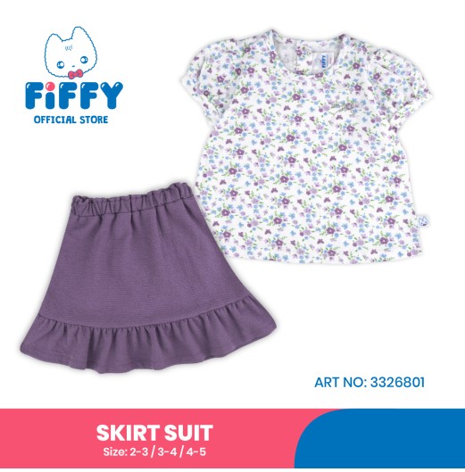 FIFFY SWEET FLORAL SKIRT SUITS BAJU BAYI (3326801)