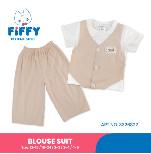 FIFFY FORMAL LITTLE VEST BLOUSE SUIT BAJU BAYI (3326822)