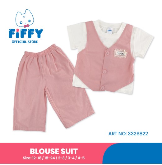 FIFFY FORMAL LITTLE VEST BLOUSE SUIT BAJU BAYI (3326822)