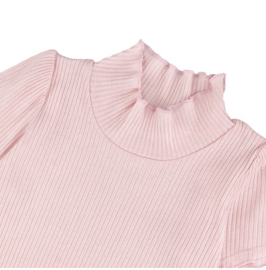 FIFFY RIBBED RUFFLE COLLAR BLOUSE SUIT BAJU BAYI (3326905)