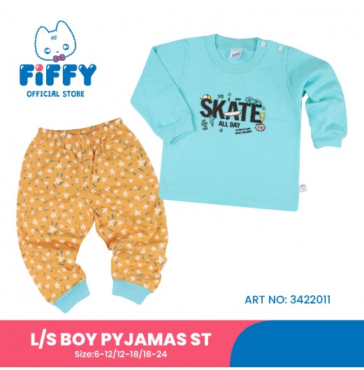 FIFFY SKATE ALL DAY LONG SLEEVE BOY PYJAMAS SUIT