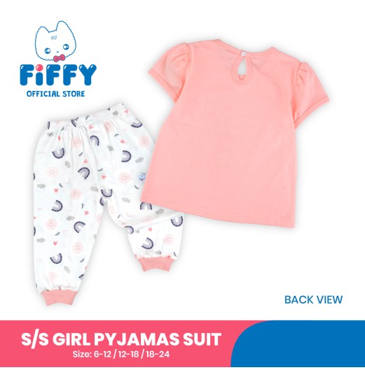 FIFFY DREAM BIG RABBIT SHORT SLEEVE + LONG PANT GIRL PYJAMAS SUIT BAJU BAYI (3526207)