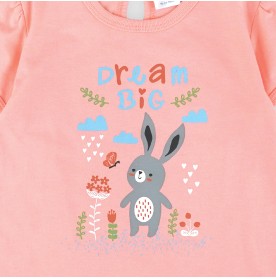 FIFFY DREAM BIG RABBIT SHORT SLEEVE + LONG PANT GIRL PYJAMAS SUIT BAJU BAYI (3526207)