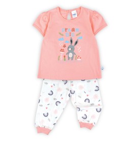 FIFFY DREAM BIG RABBIT SHORT SLEEVE + LONG PANT GIRL PYJAMAS SUIT BAJU BAYI (3526207)
