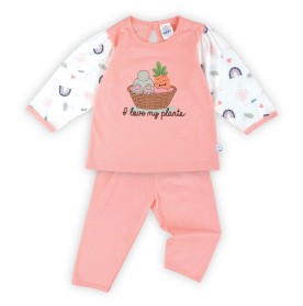FIFFY PLANTS PRINT LONG SLEEVE + LONG PANT GIRL PYJAMAS SUIT BAJU BAYI (3526208)