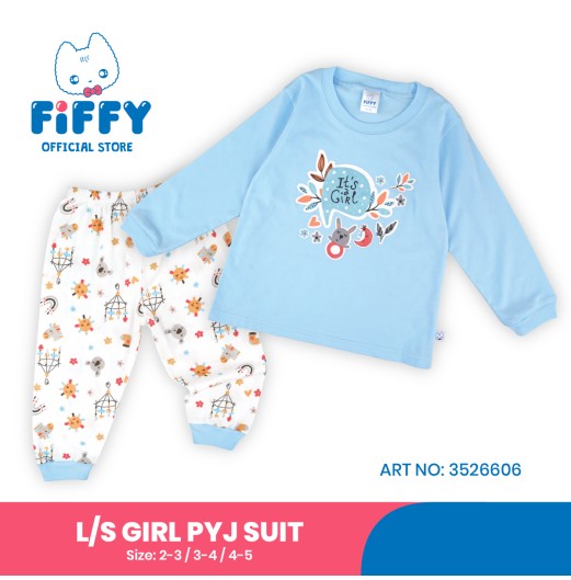 FIFFY IT’S A GIRL LONG SLEEVE GIRL PYJAMAS SUIT BAJU BAYI (3526606)