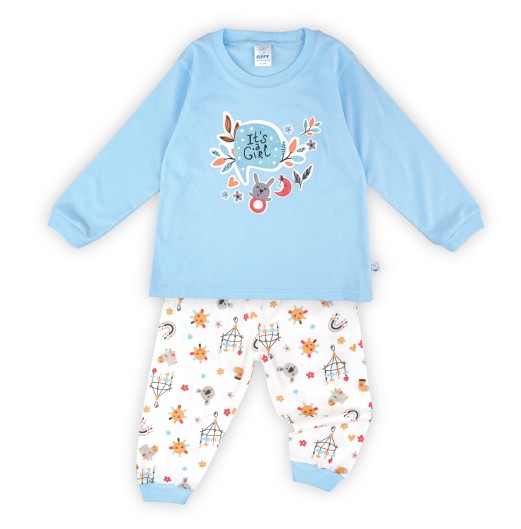 FIFFY IT’S A GIRL LONG SLEEVE GIRL PYJAMAS SUIT BAJU BAYI (3526606)