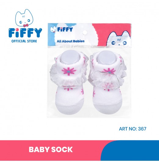 FIFFY FLOWER NEW BORN BABY SHOES SUPPORTER STOKIN BAYI (367)