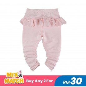 FIFFY PINK RUFFLES LEGGING PANT