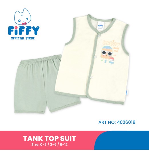 FIFFY DADDY LOVES ME TANK TOP SUIT BAJU BAYI (4026018) FIFFY DADDY LOVES ME TANK TOP SUIT BAJU BAYI (4026018)