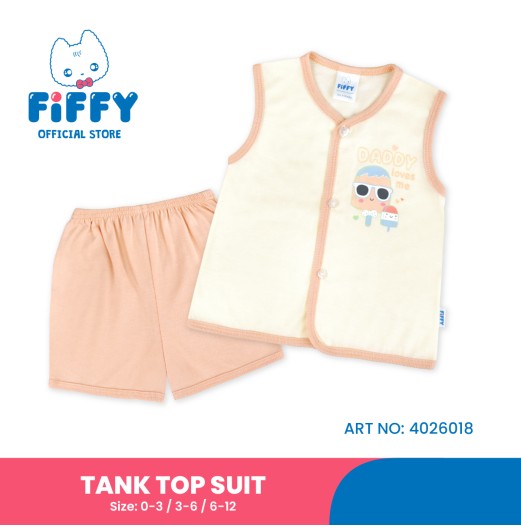 FIFFY DADDY LOVES ME TANK TOP SUIT BAJU BAYI (4026018) FIFFY DADDY LOVES ME TANK TOP SUIT BAJU BAYI (4026018)