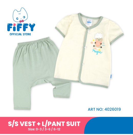 FIFFY LIKE MAGIC SHORT SLEEVE + LONG PANT SUIT BAJU BAYI (4026019)